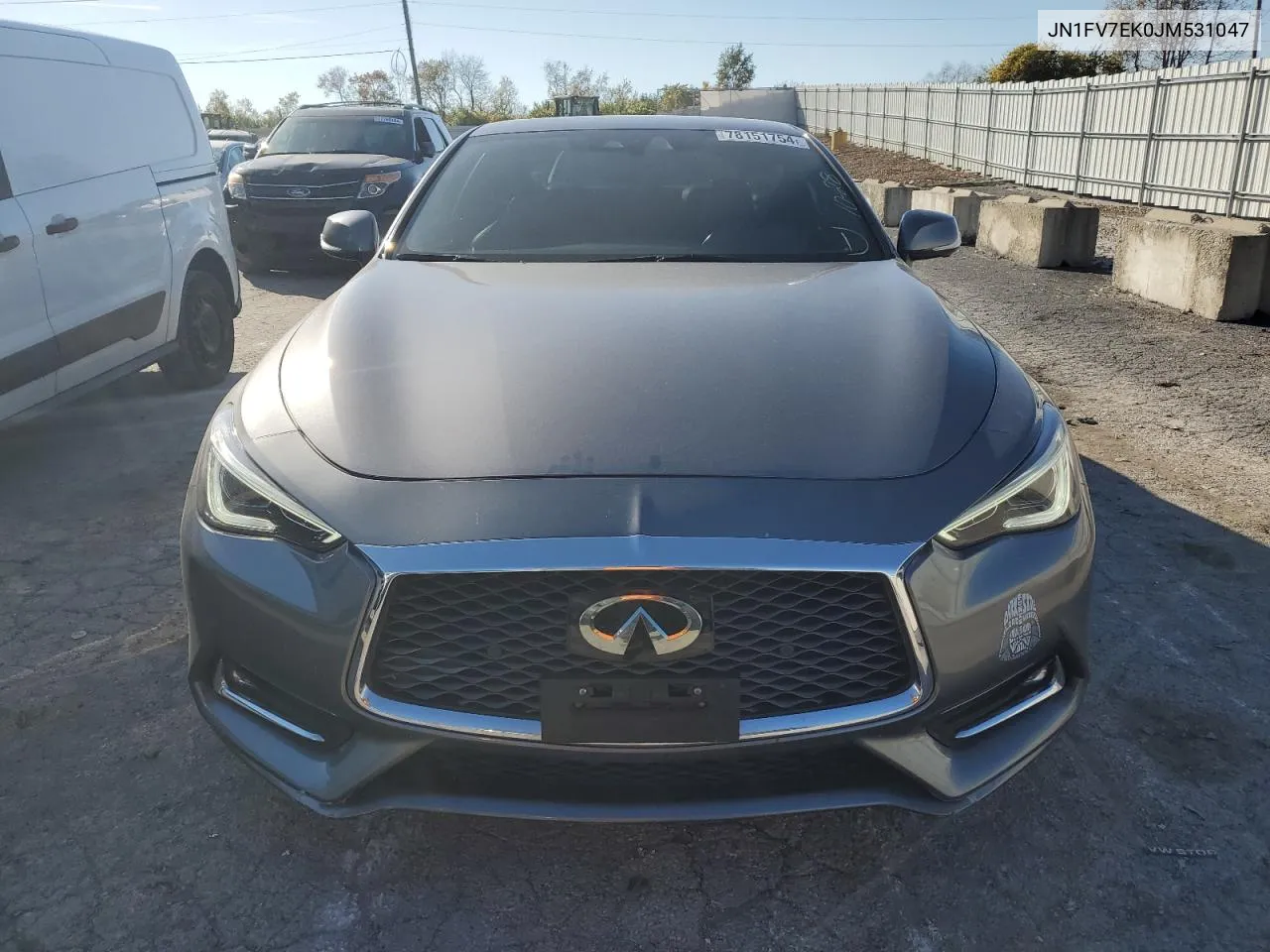 2018 Infiniti Q60 Red Sport 400 VIN: JN1FV7EK0JM531047 Lot: 78151754