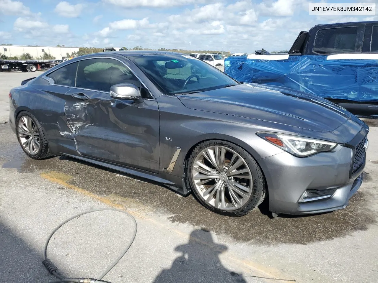 2018 Infiniti Q60 Luxe 300 VIN: JN1EV7EK8JM342142 Lot: 78714604