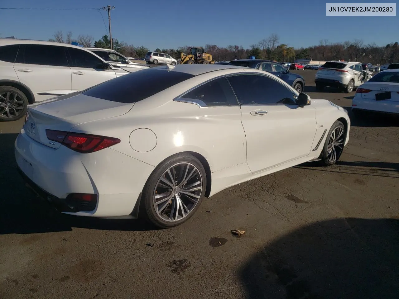 2018 Infiniti Q60 Pure VIN: JN1CV7EK2JM200280 Lot: 80432204