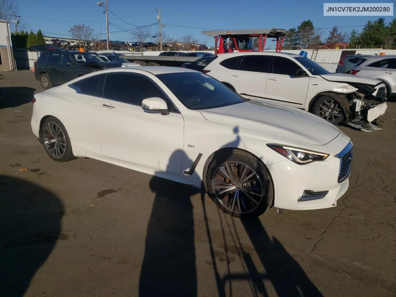 2018 Infiniti Q60 Pure VIN: JN1CV7EK2JM200280 Lot: 80432204