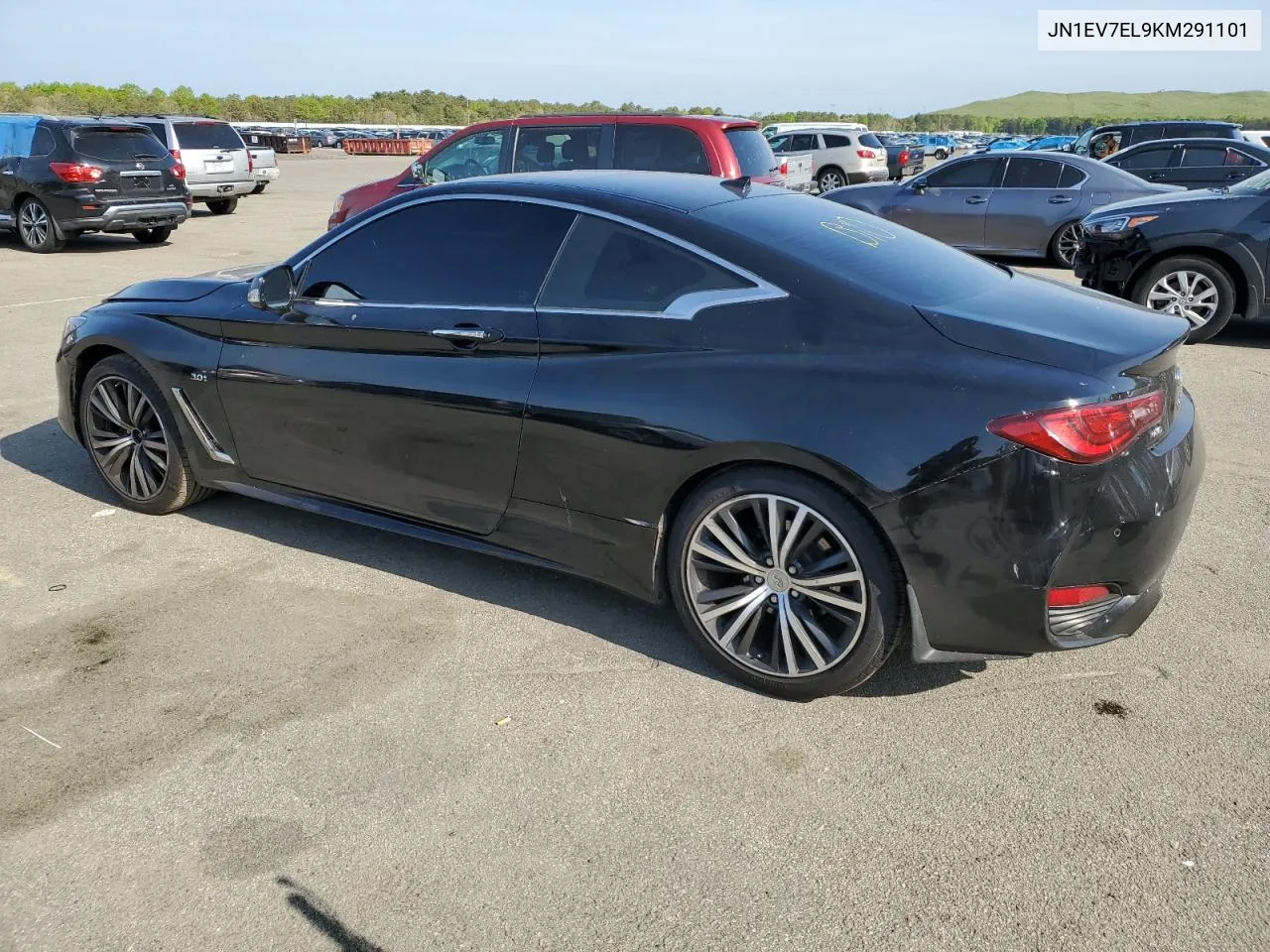 2019 Infiniti Q60 Pure VIN: JN1EV7EL9KM291101 Lot: 55495264