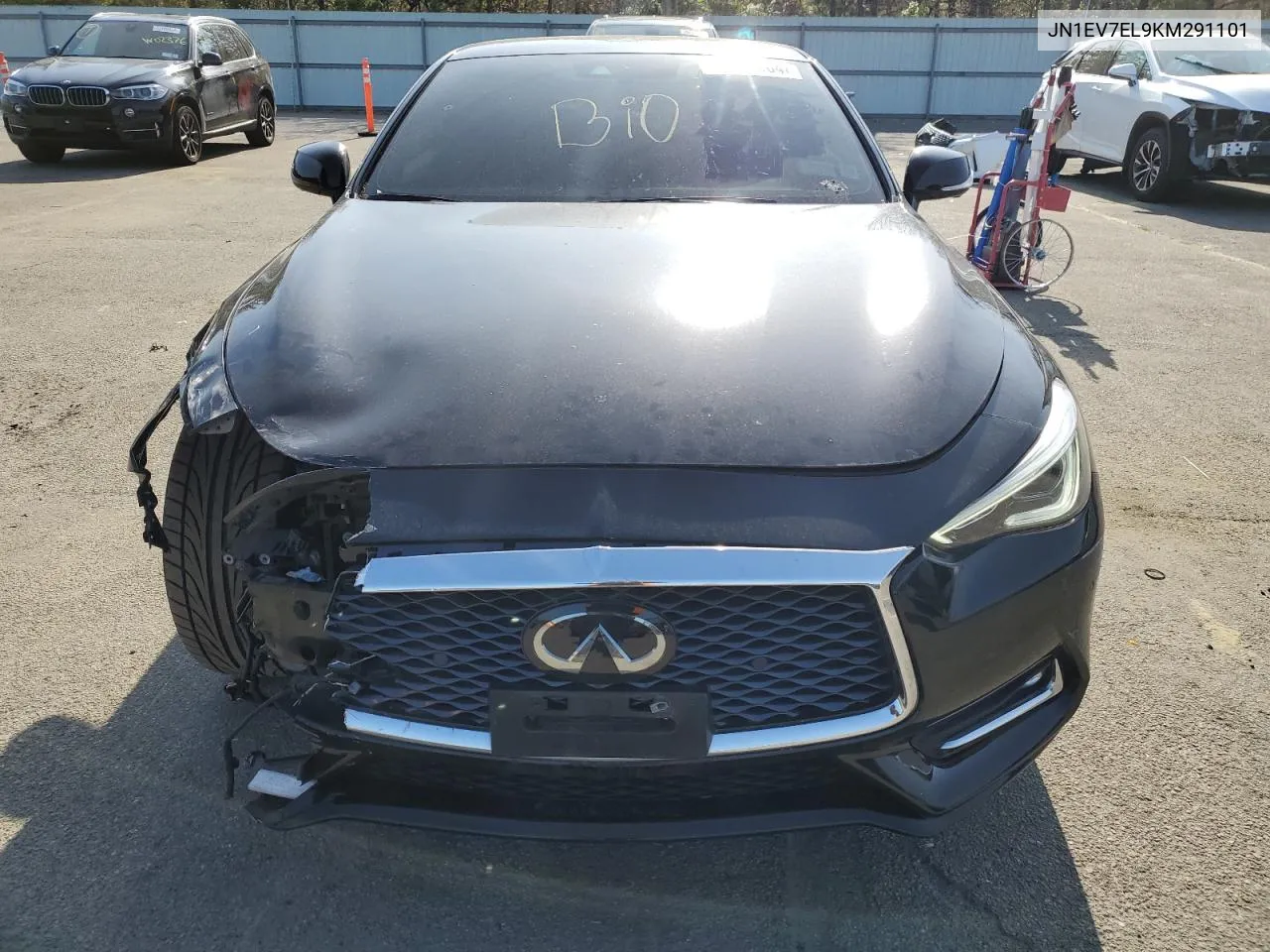 2019 Infiniti Q60 Pure VIN: JN1EV7EL9KM291101 Lot: 55495264