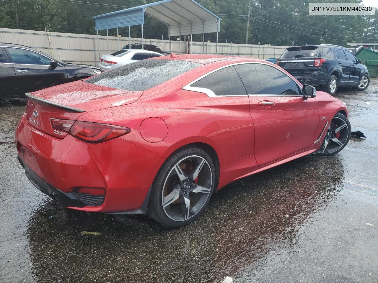 2019 Infiniti Q60 Red Sport 400 VIN: JN1FV7EL1KM440430 Lot: 62090014