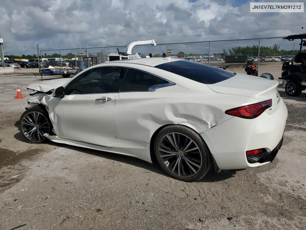 2019 Infiniti Q60 Pure VIN: JN1EV7EL7KM291212 Lot: 70139374