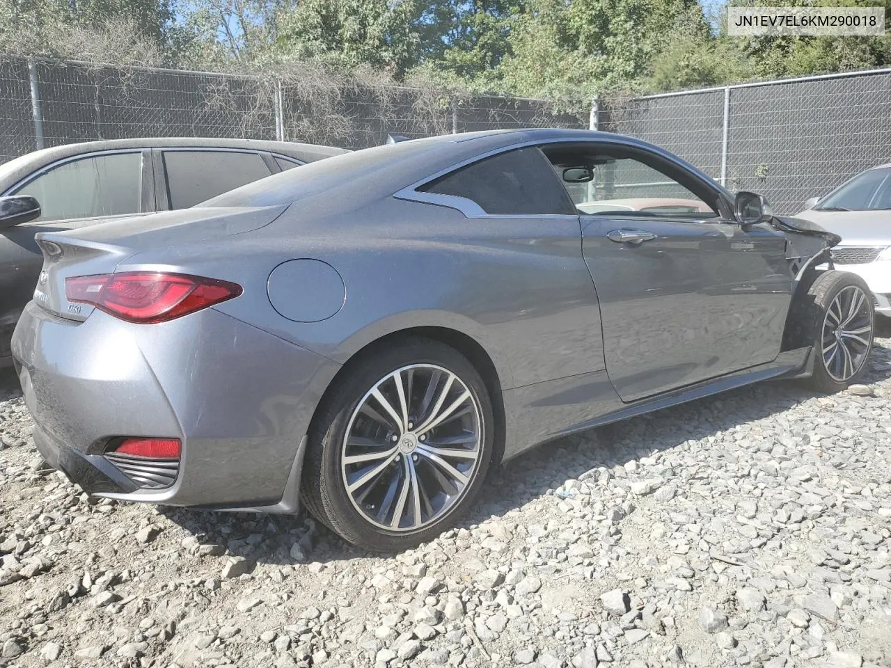 2019 Infiniti Q60 Pure VIN: JN1EV7EL6KM290018 Lot: 70988234