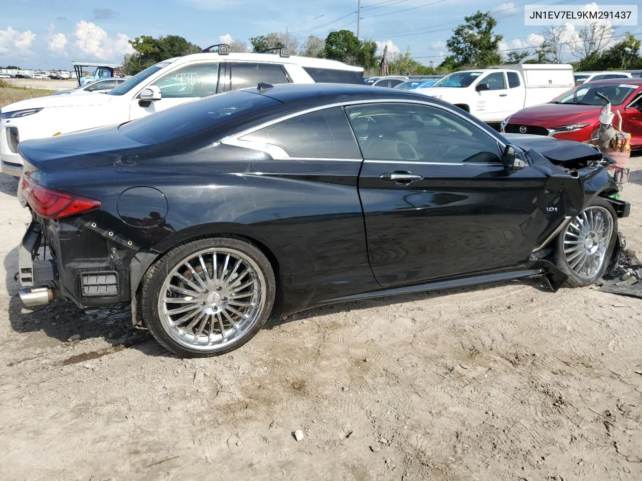 2019 Infiniti Q60 Pure VIN: JN1EV7EL9KM291437 Lot: 72047964