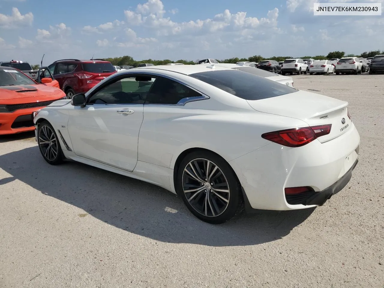 2019 Infiniti Q60 Pure VIN: JN1EV7EK6KM230943 Lot: 74138314