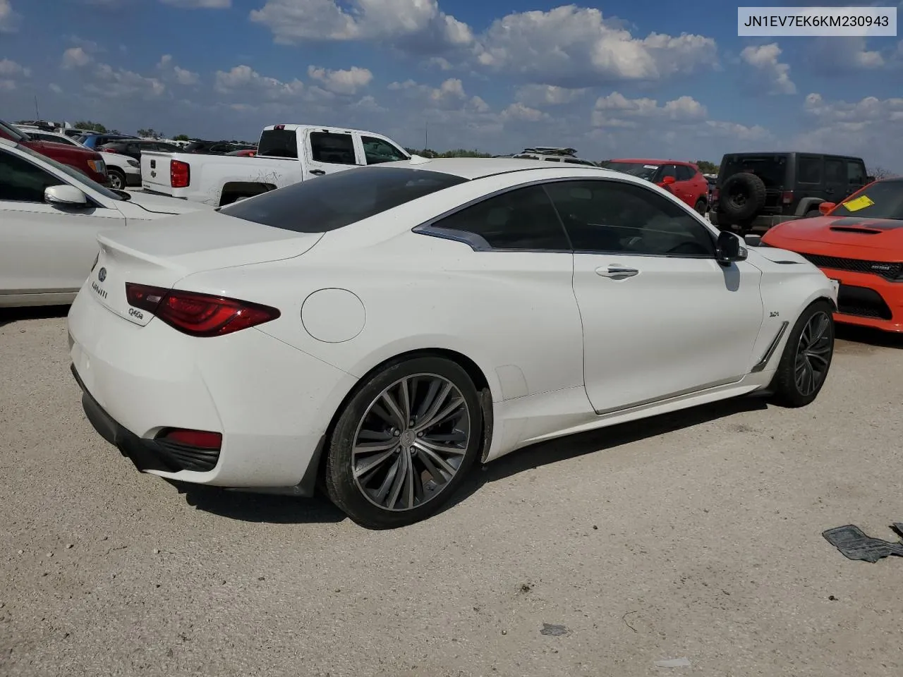 2019 Infiniti Q60 Pure VIN: JN1EV7EK6KM230943 Lot: 74138314