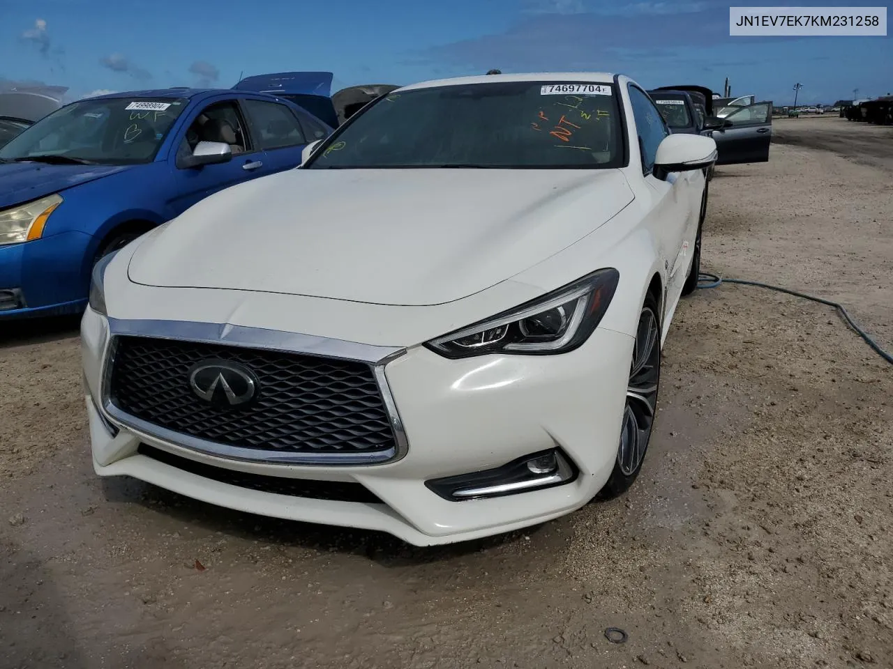 2019 Infiniti Q60 Pure VIN: JN1EV7EK7KM231258 Lot: 74697704