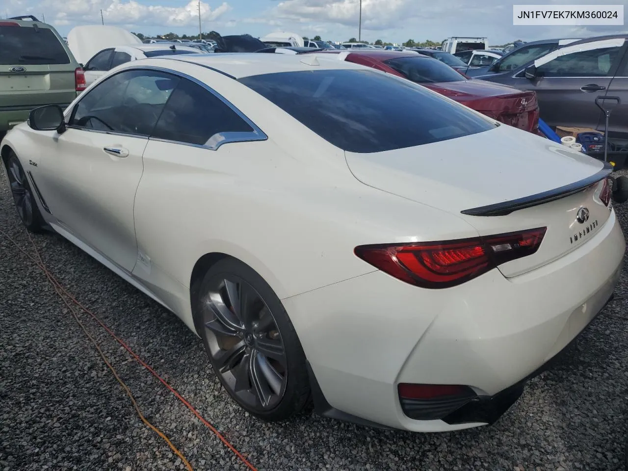 2019 Infiniti Q60 Red Sport 400 VIN: JN1FV7EK7KM360024 Lot: 74770504