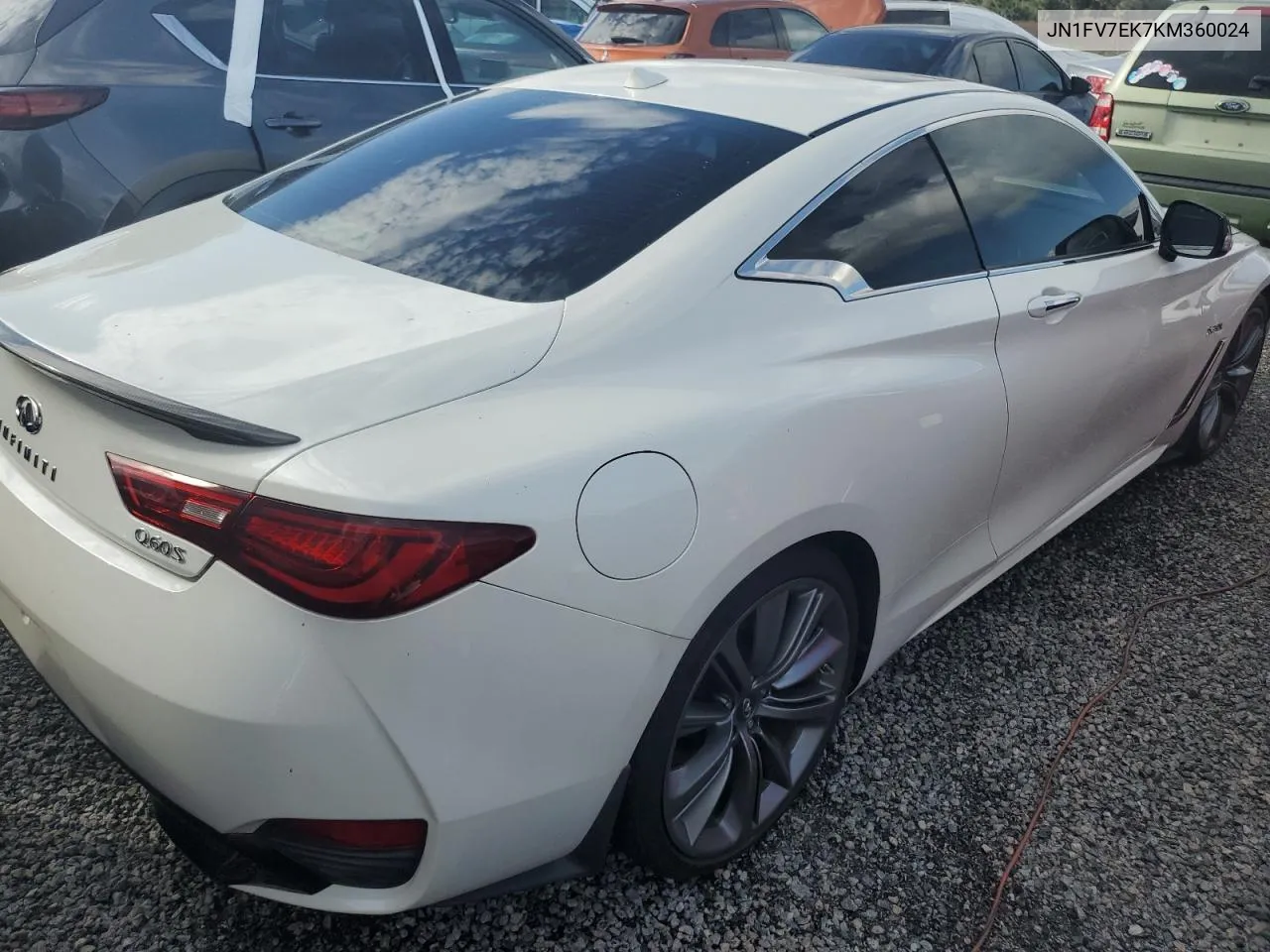 2019 Infiniti Q60 Red Sport 400 VIN: JN1FV7EK7KM360024 Lot: 74770504