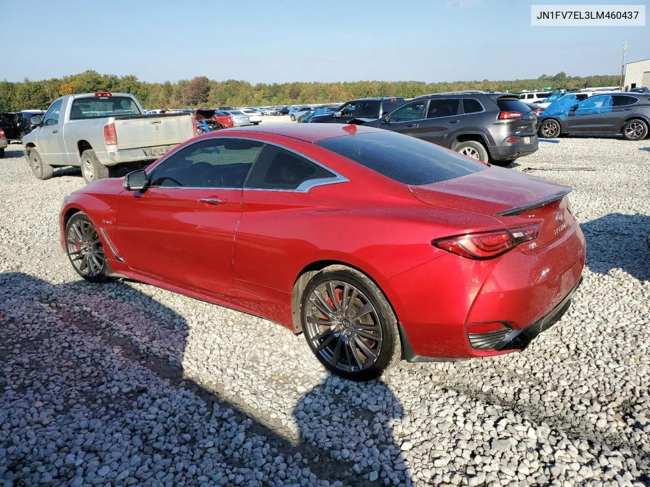 2020 Infiniti Q60 Red Sport 400 VIN: JN1FV7EL3LM460437 Lot: 78080804