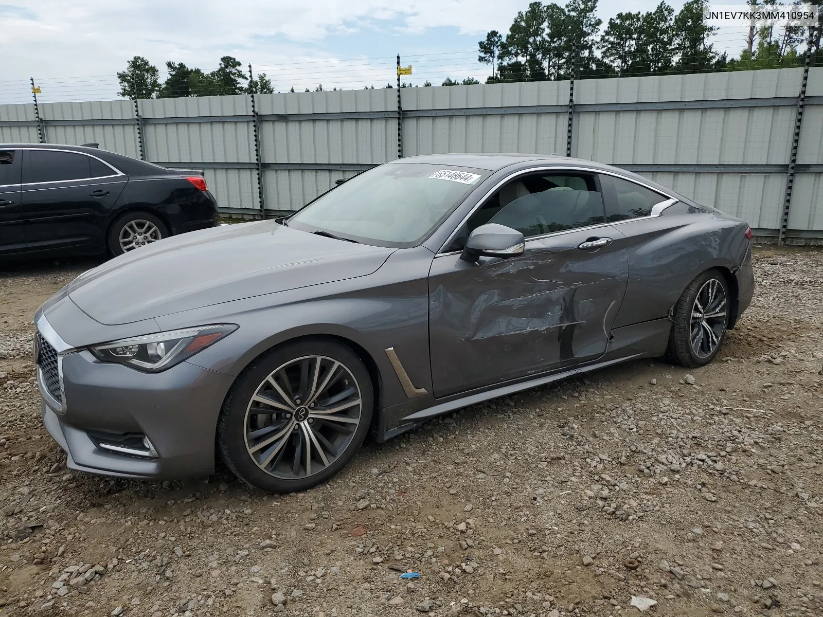 2021 Infiniti Q60 Luxe VIN: JN1EV7KK3MM410954 Lot: 65148644