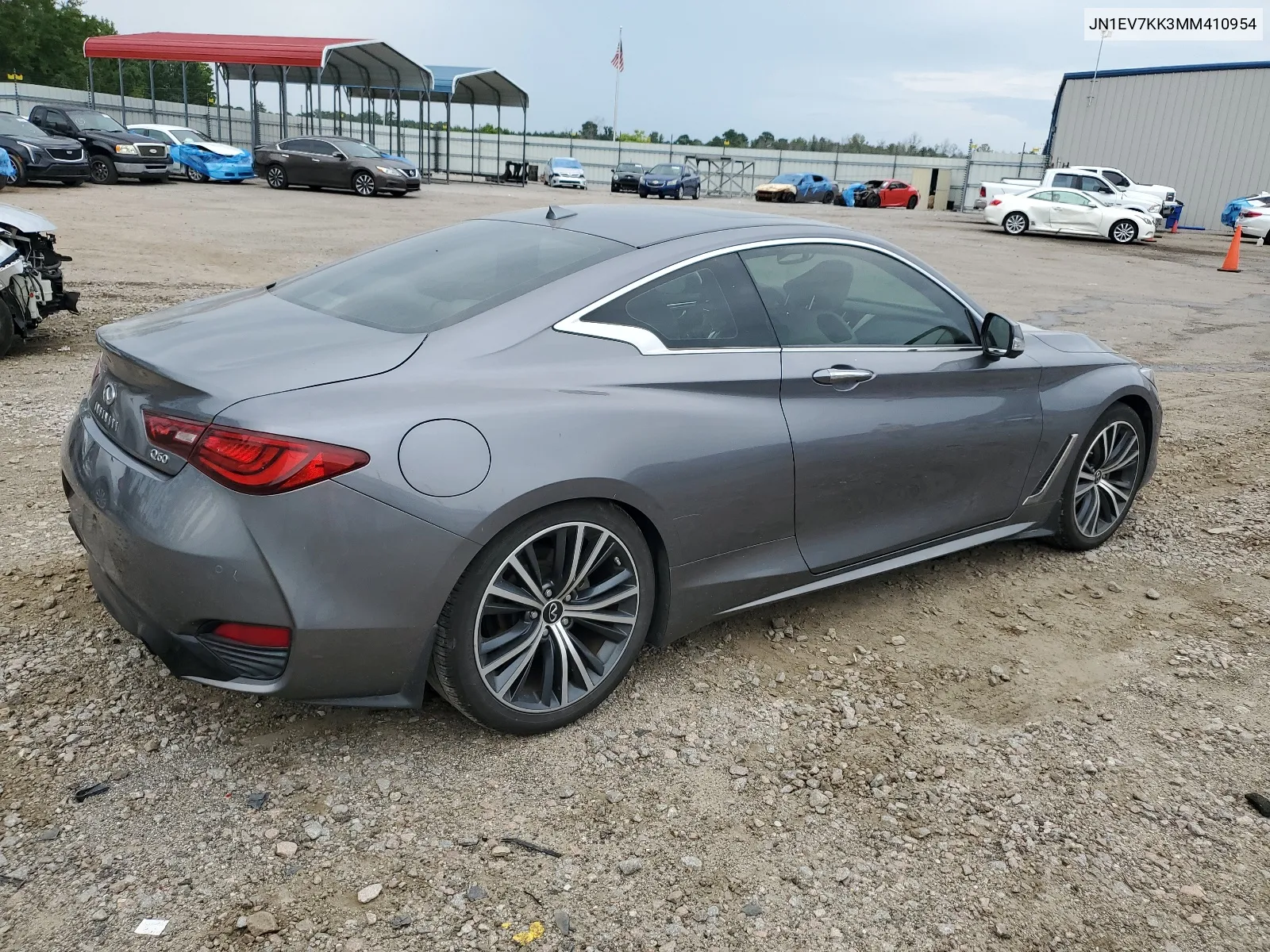 2021 Infiniti Q60 Luxe VIN: JN1EV7KK3MM410954 Lot: 65148644