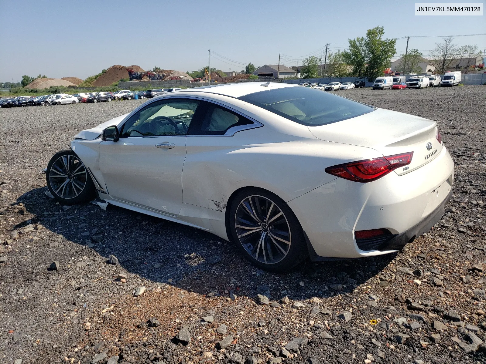 2021 Infiniti Q60 Luxe VIN: JN1EV7KL5MM470128 Lot: 65347624