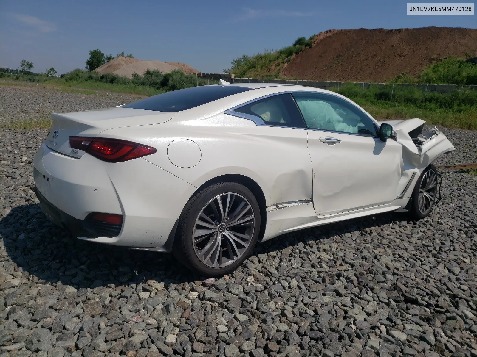 2021 Infiniti Q60 Luxe VIN: JN1EV7KL5MM470128 Lot: 65347624