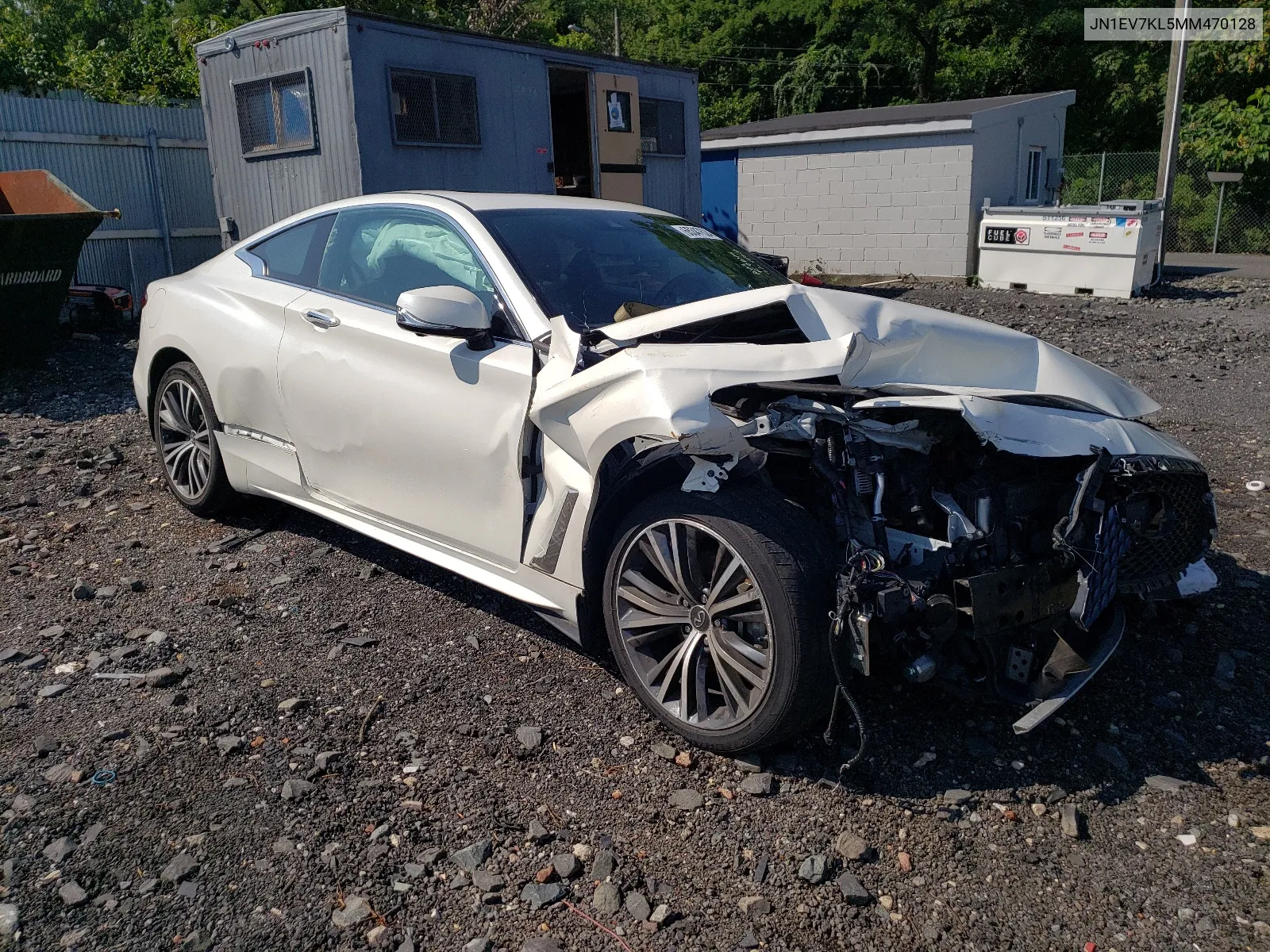 2021 Infiniti Q60 Luxe VIN: JN1EV7KL5MM470128 Lot: 65347624