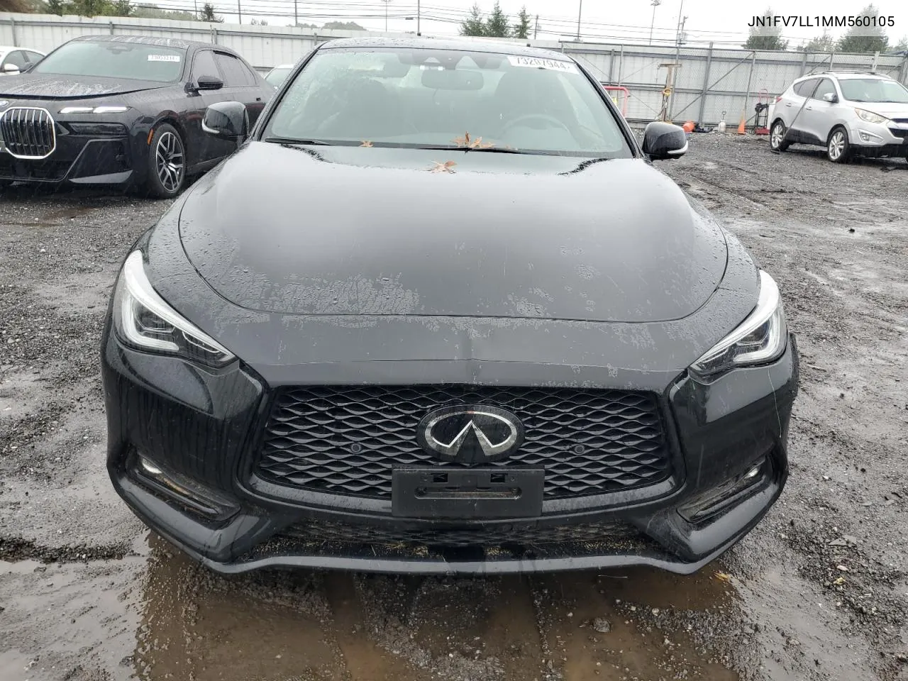 2021 Infiniti Q60 Red Sport 400 VIN: JN1FV7LL1MM560105 Lot: 73207944