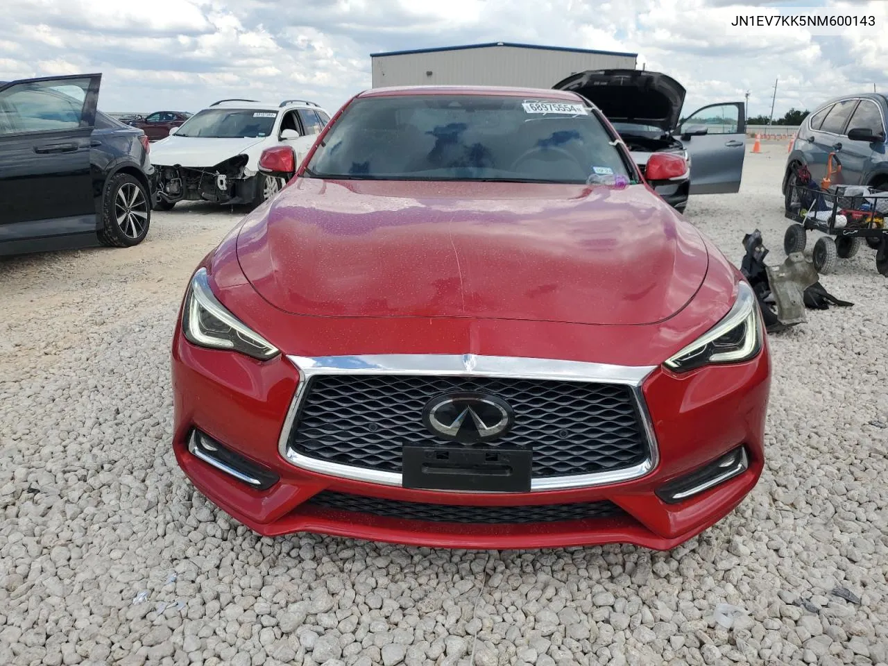 2022 Infiniti Q60 Luxe VIN: JN1EV7KK5NM600143 Lot: 68975554