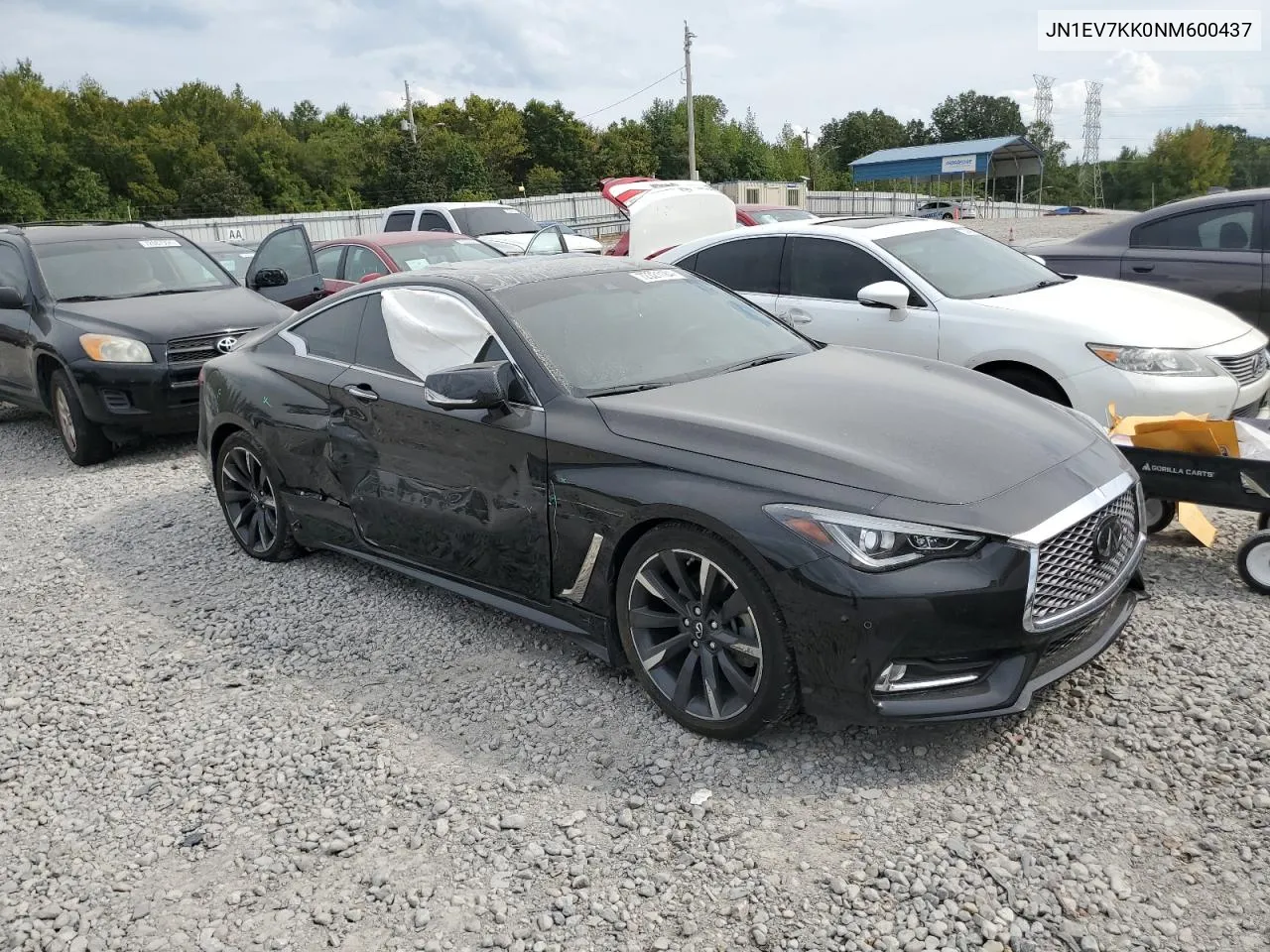 2022 Infiniti Q60 Luxe VIN: JN1EV7KK0NM600437 Lot: 72321184