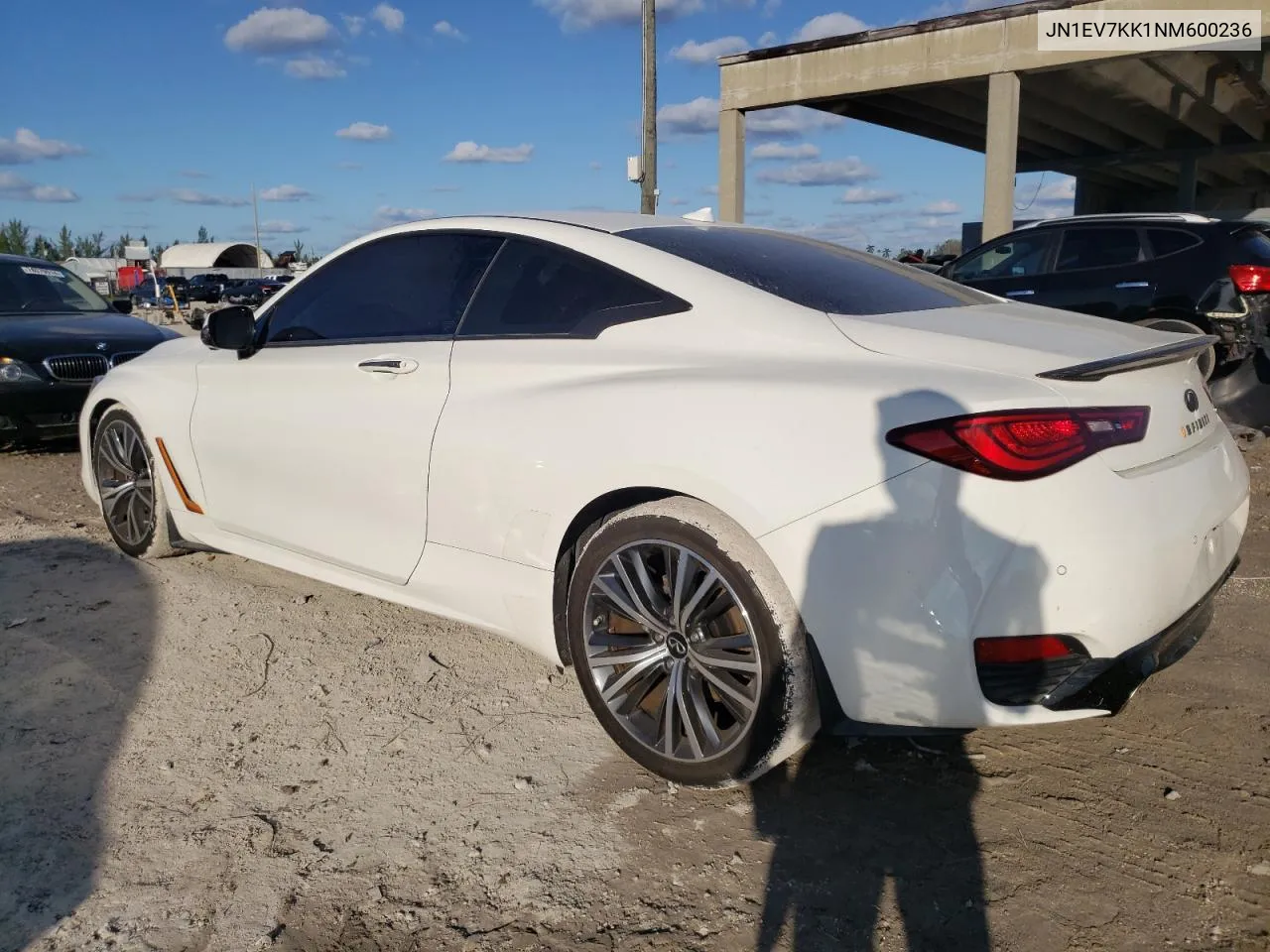 2022 Infiniti Q60 Luxe VIN: JN1EV7KK1NM600236 Lot: 75429544