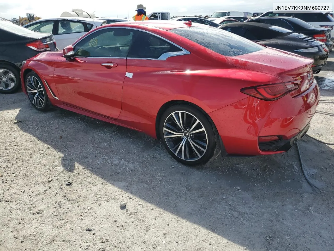 2022 Infiniti Q60 Luxe VIN: JN1EV7KK9NM600727 Lot: 76677604