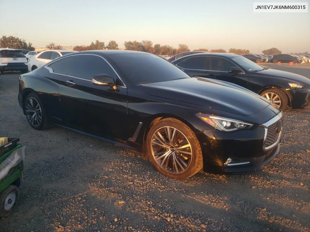 2022 Infiniti Q60 Pure VIN: JN1EV7JK6NM600315 Lot: 79694504