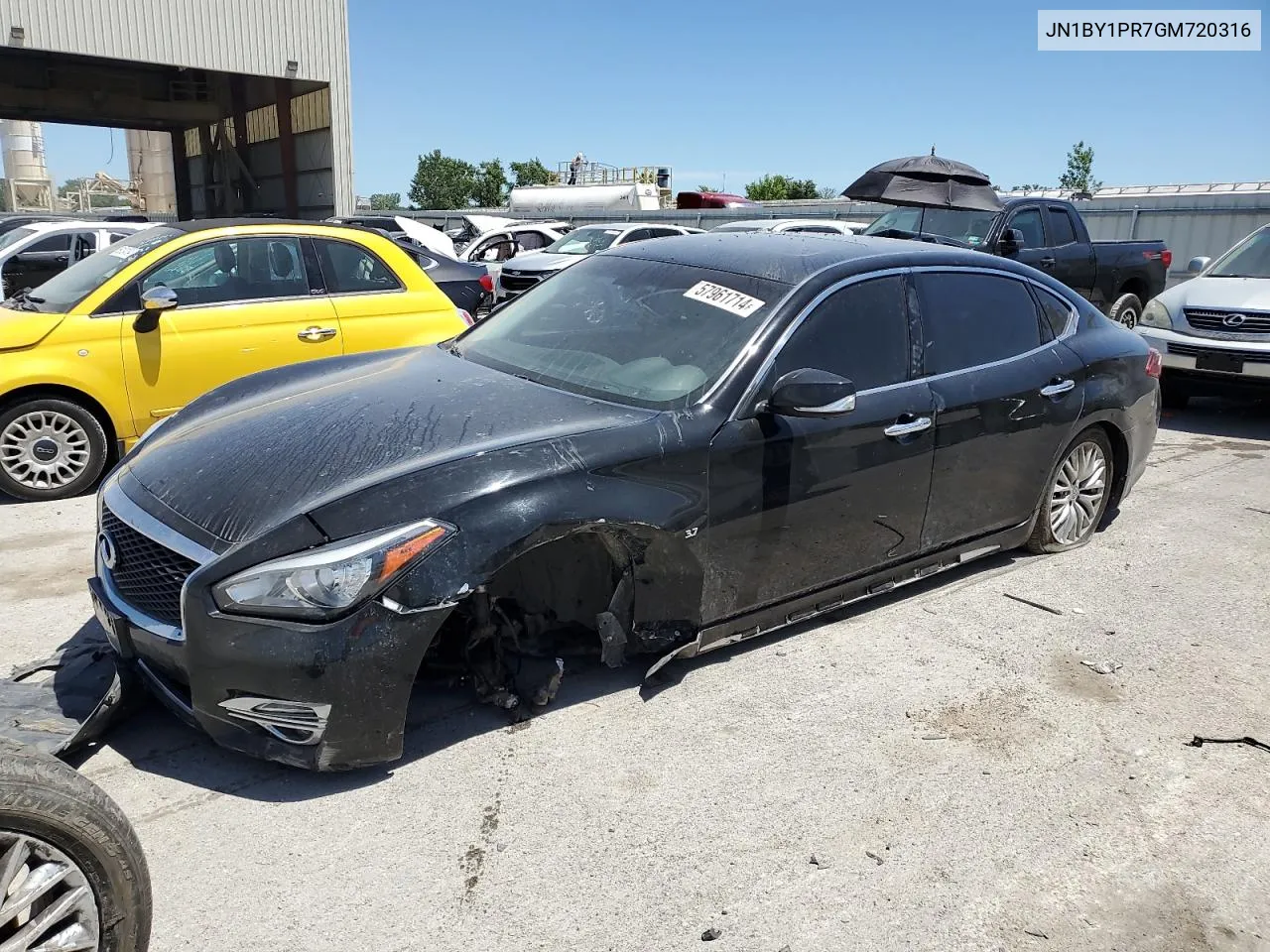 2016 Infiniti Q70L 3.7 VIN: JN1BY1PR7GM720316 Lot: 57961714