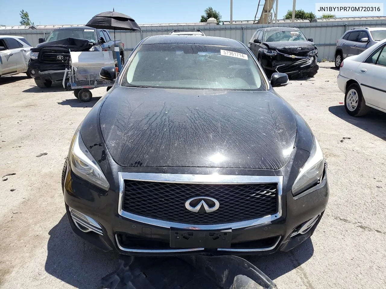 2016 Infiniti Q70L 3.7 VIN: JN1BY1PR7GM720316 Lot: 57961714