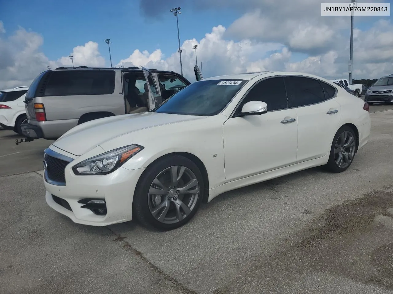 2016 Infiniti Q70 3.7 VIN: JN1BY1AP7GM220843 Lot: 73823494