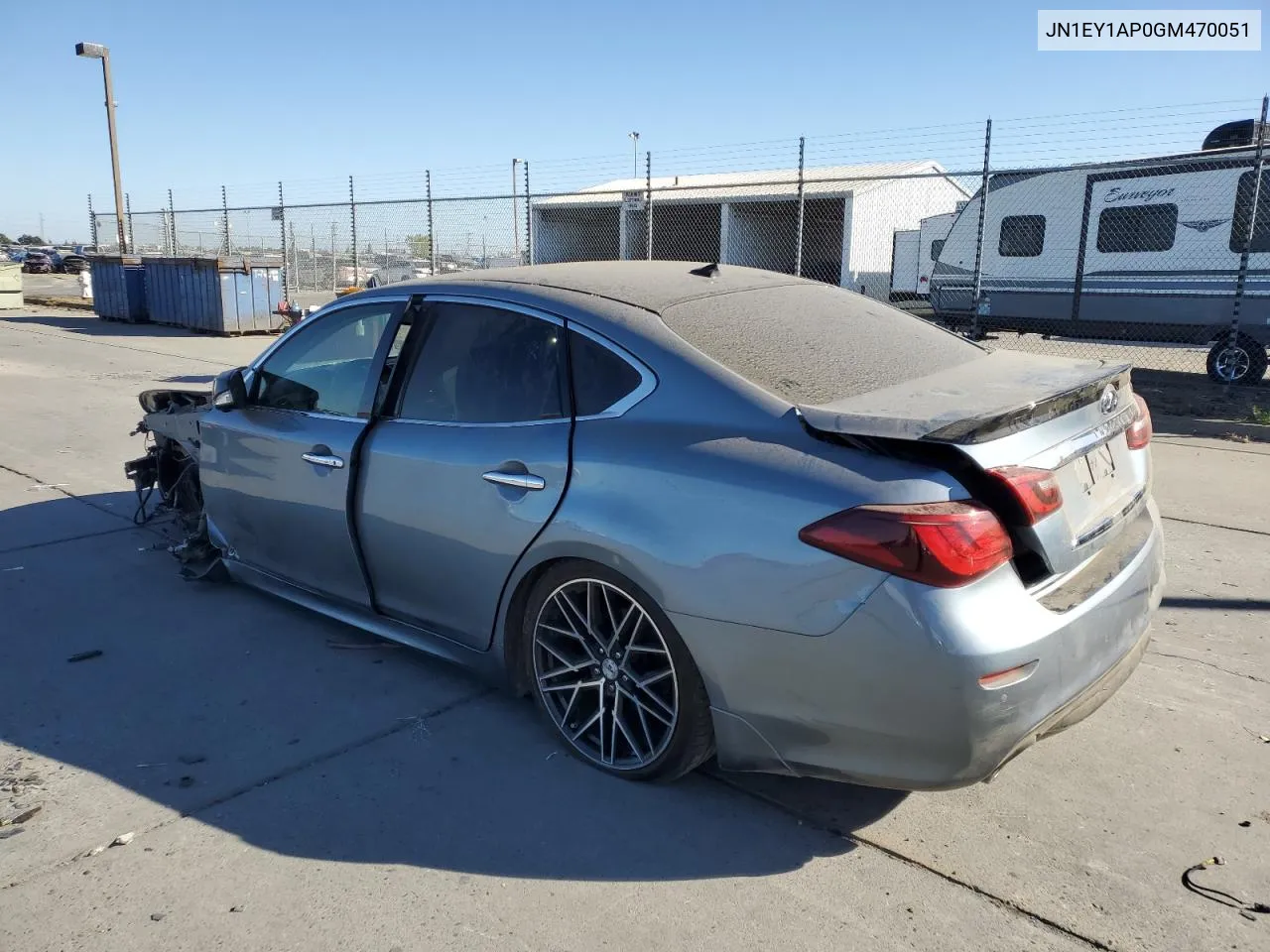 2016 Infiniti Q70 Hybrid VIN: JN1EY1AP0GM470051 Lot: 76932554