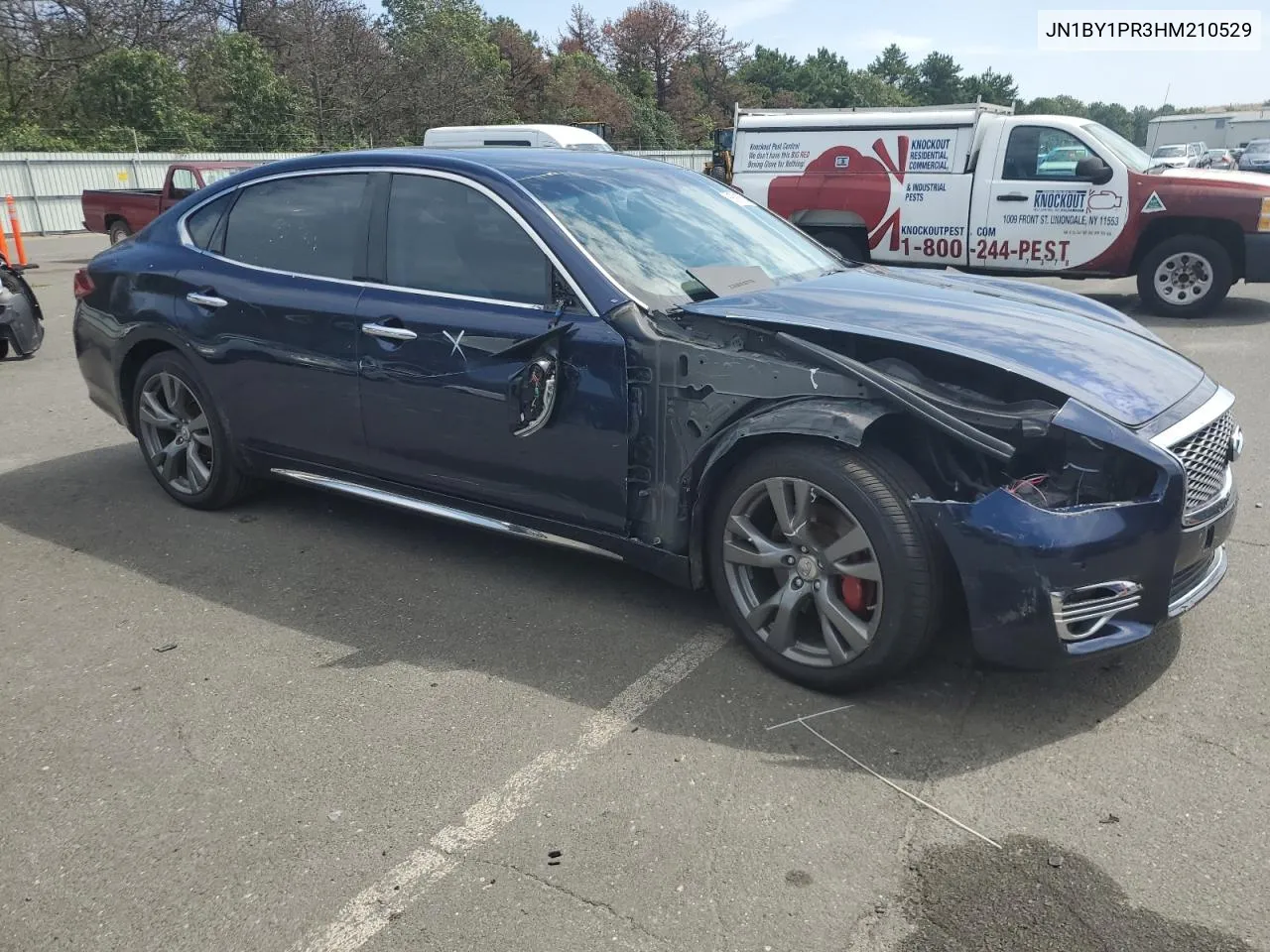 2017 Infiniti Q70L 3.7 VIN: JN1BY1PR3HM210529 Lot: 68966204