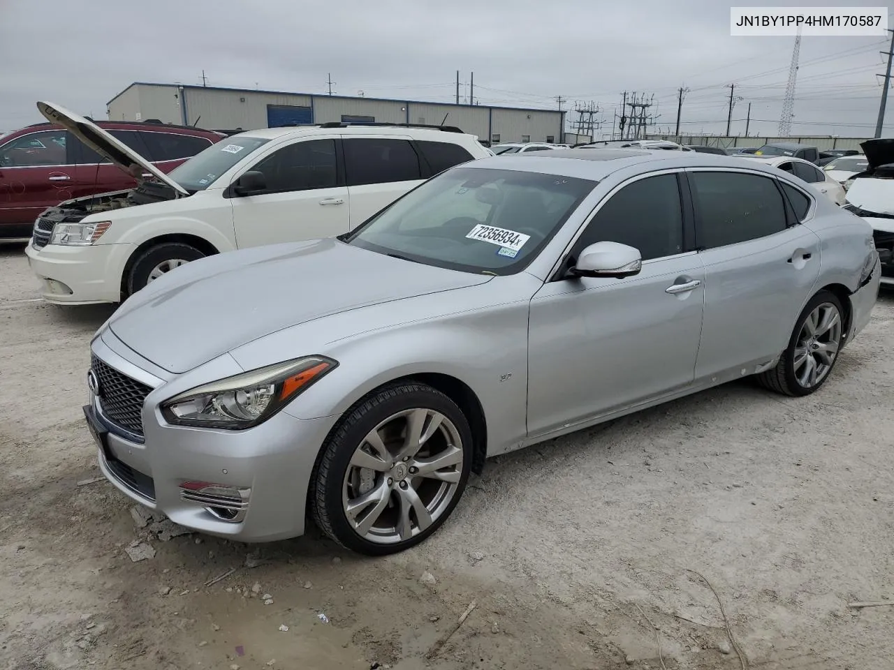 2017 Infiniti Q70L 3.7 VIN: JN1BY1PP4HM170587 Lot: 72356934