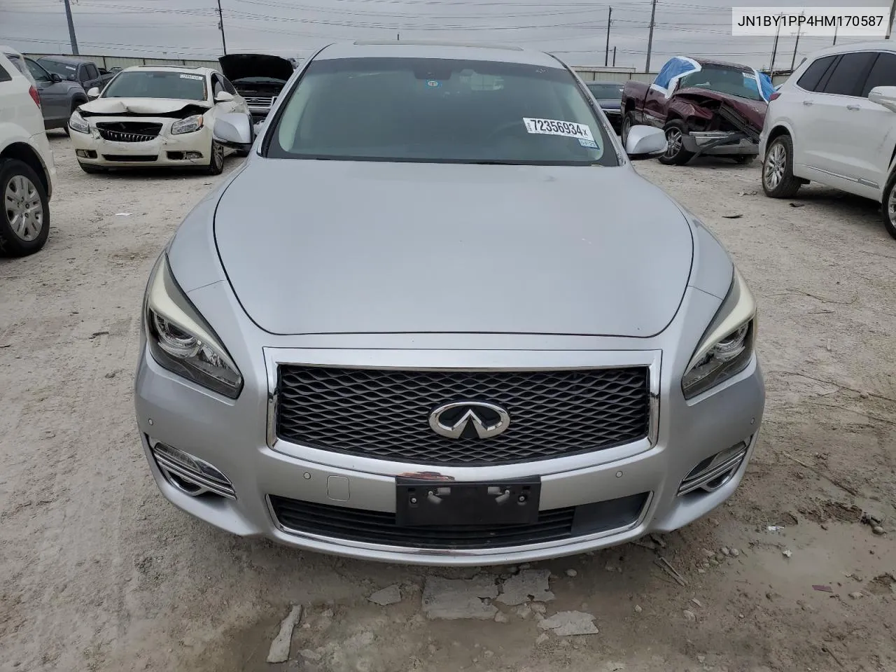 2017 Infiniti Q70L 3.7 VIN: JN1BY1PP4HM170587 Lot: 72356934