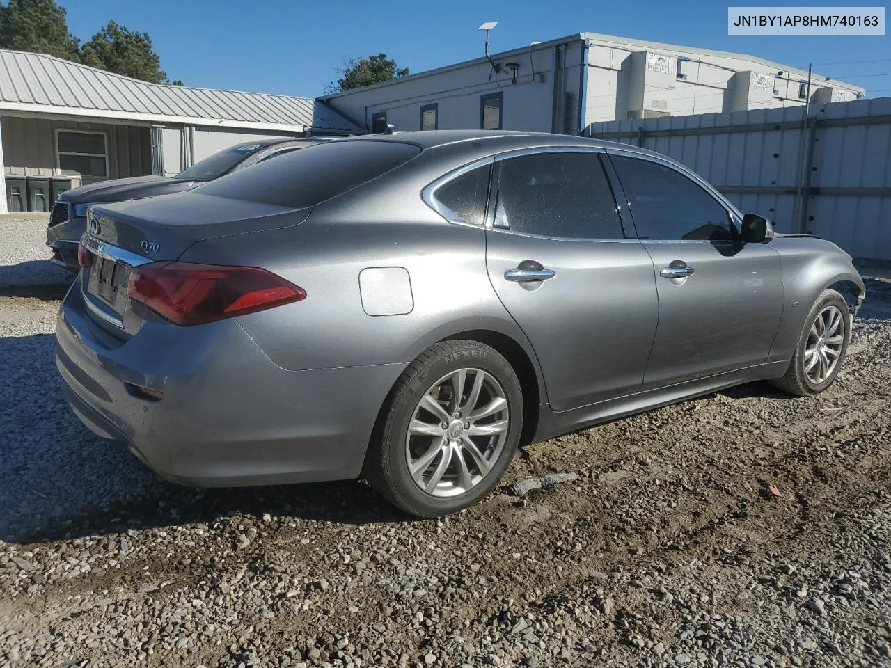 2017 Infiniti Q70 3.7 VIN: JN1BY1AP8HM740163 Lot: 77081184