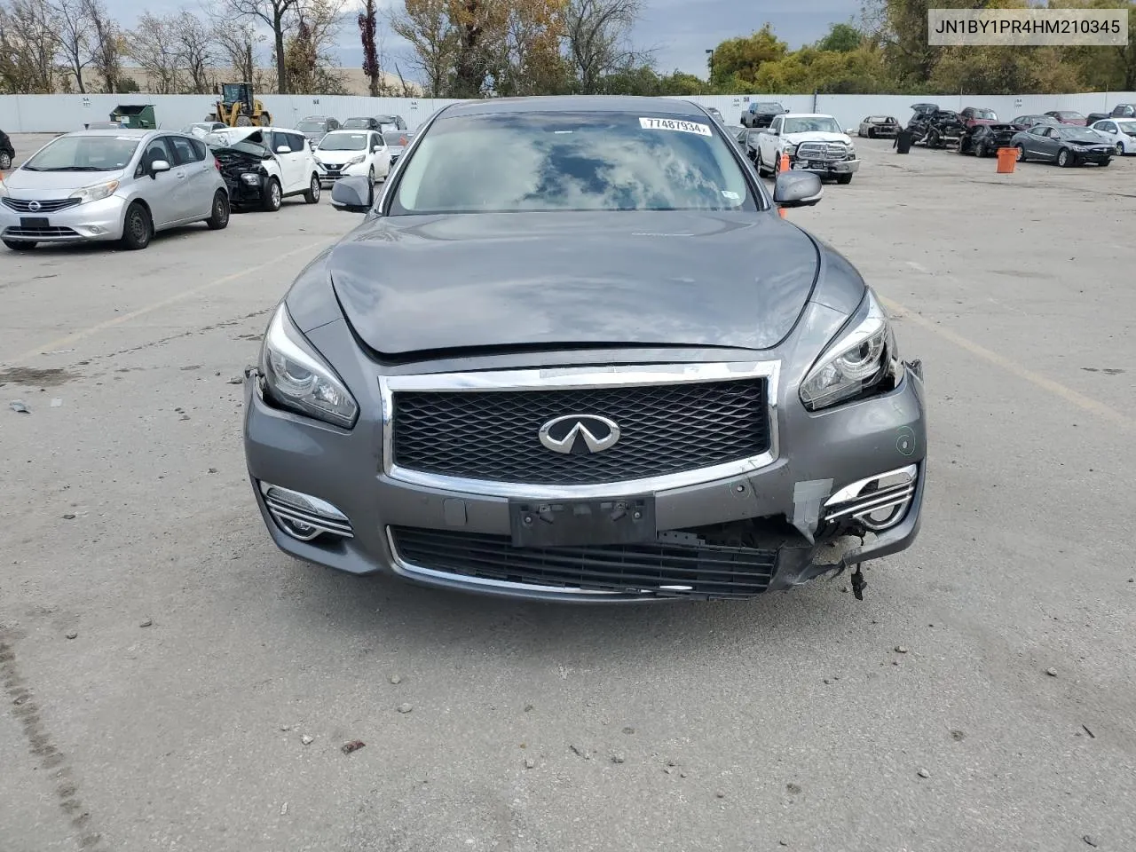 2017 Infiniti Q70L 3.7 VIN: JN1BY1PR4HM210345 Lot: 77487934