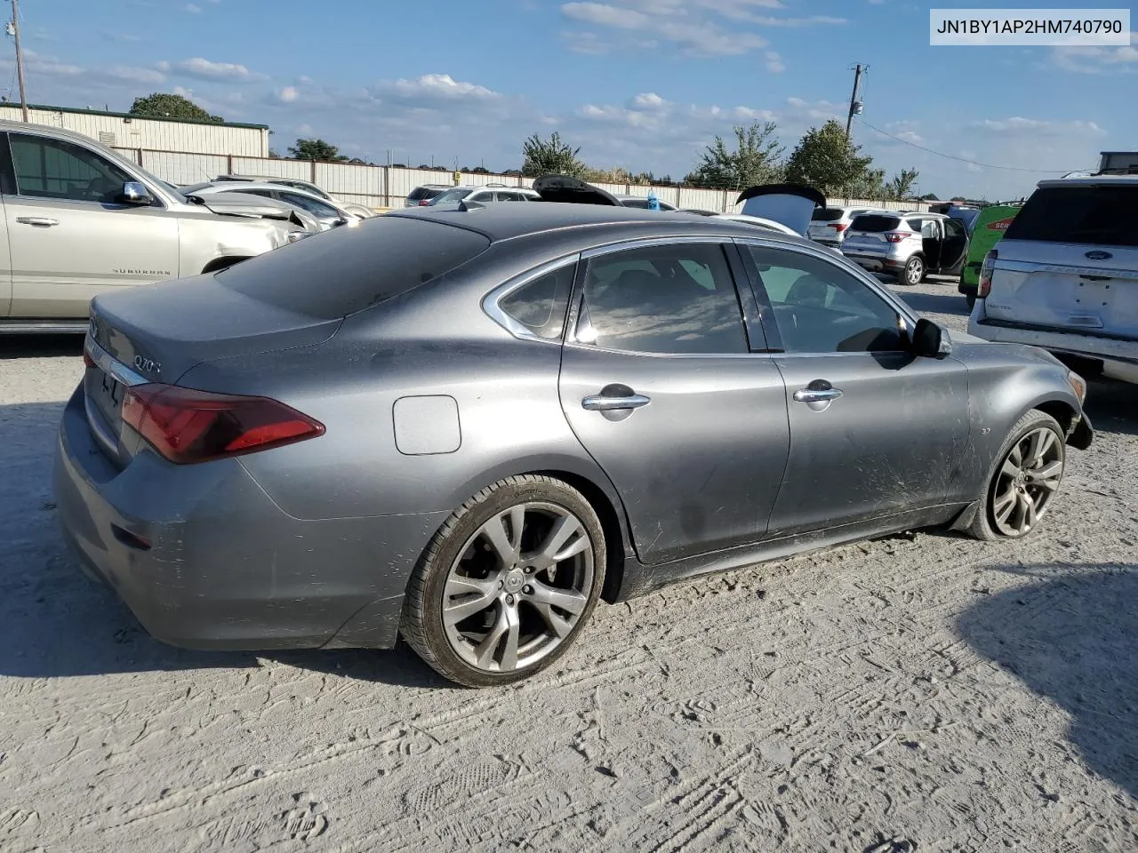 2017 Infiniti Q70 3.7 VIN: JN1BY1AP2HM740790 Lot: 78080574