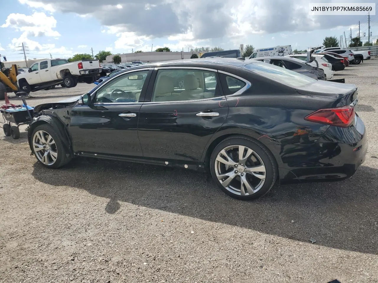 2019 Infiniti Q70L 3.7 Luxe VIN: JN1BY1PP7KM685669 Lot: 73819954