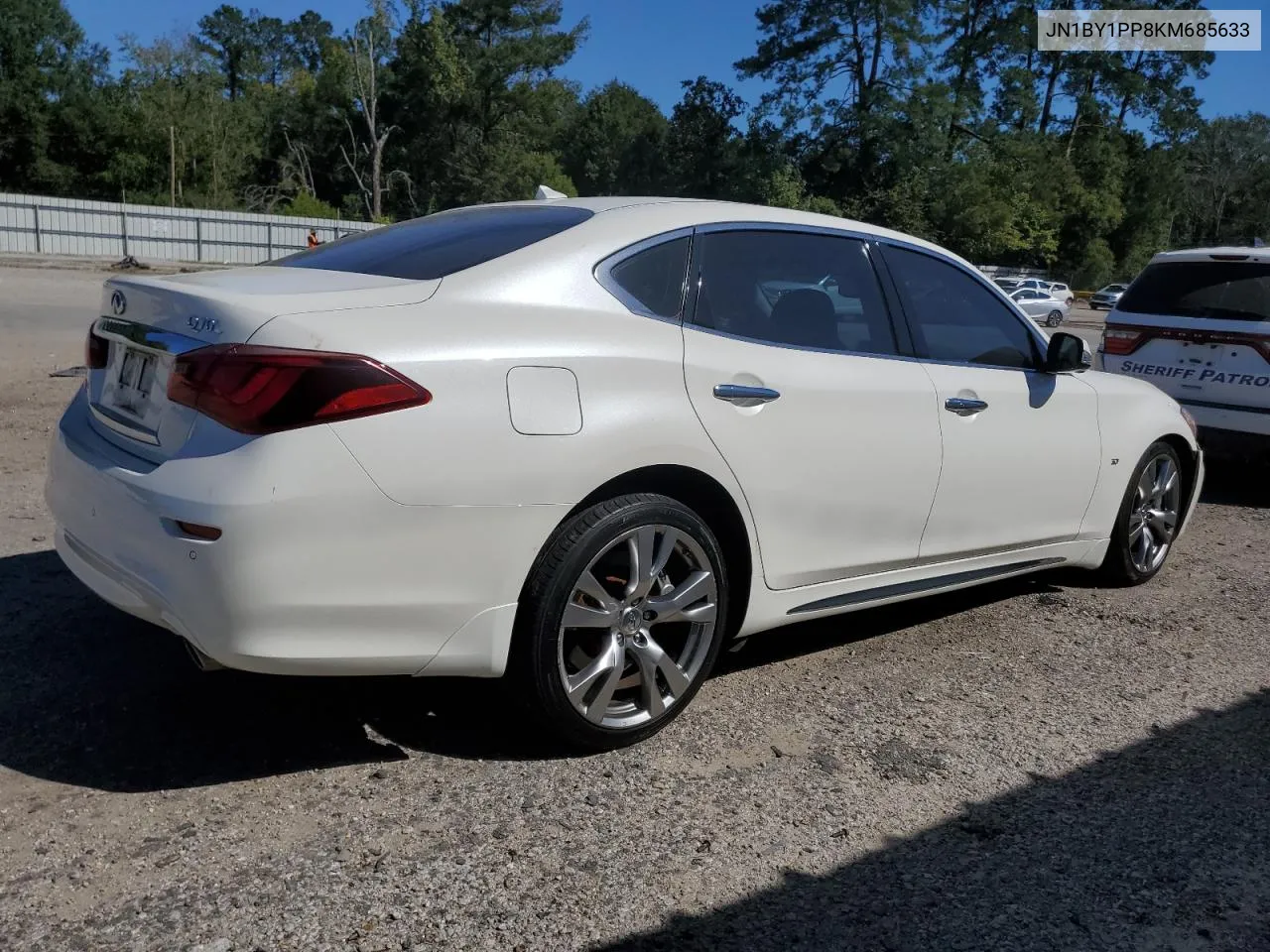 2019 Infiniti Q70L 3.7 Luxe VIN: JN1BY1PP8KM685633 Lot: 75000784