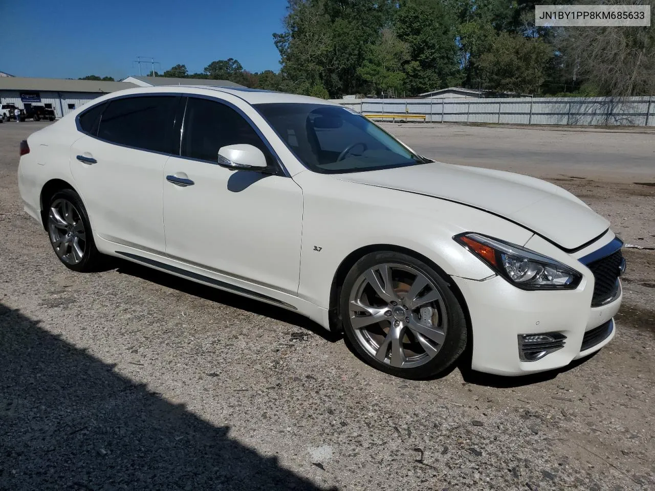 2019 Infiniti Q70L 3.7 Luxe VIN: JN1BY1PP8KM685633 Lot: 75000784