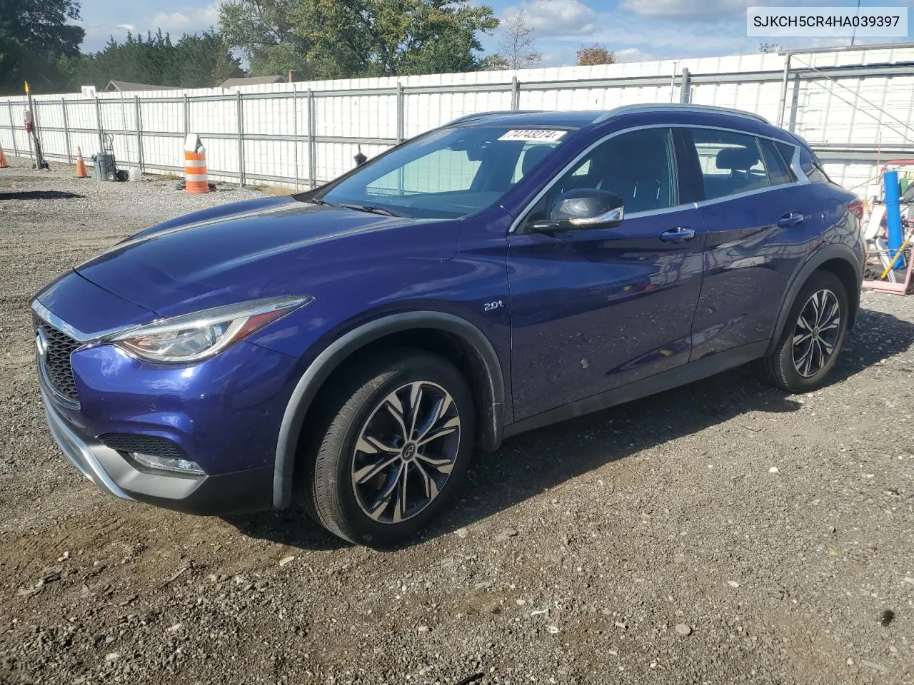 2017 Infiniti Qx30 Base VIN: SJKCH5CR4HA039397 Lot: 74743274