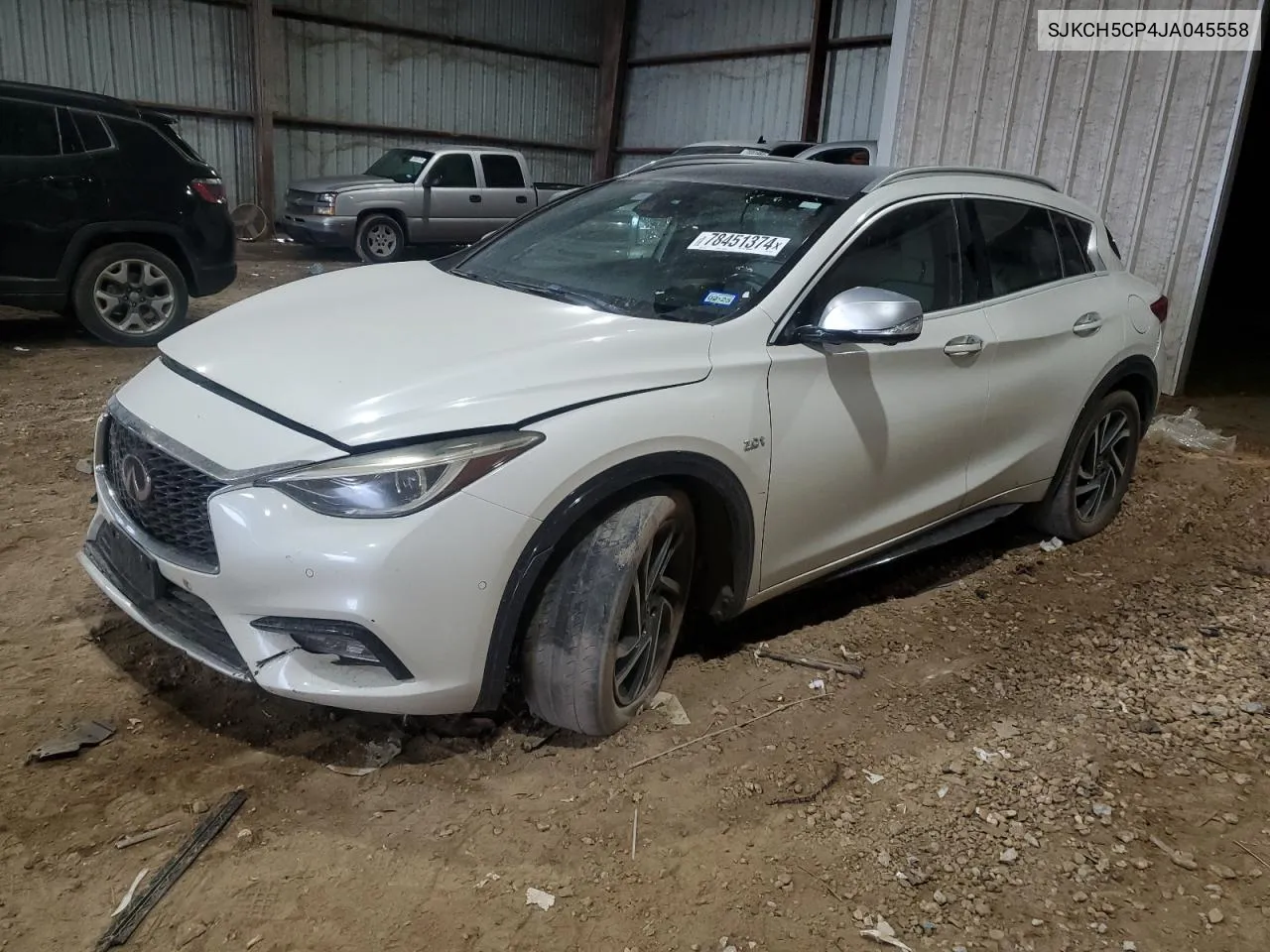 2018 Infiniti Qx30 Base VIN: SJKCH5CP4JA045558 Lot: 78451374