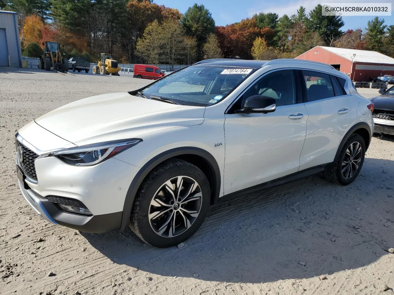 2019 Infiniti Qx30 Luxe VIN: SJKCH5CR8KA010332 Lot: 77074784