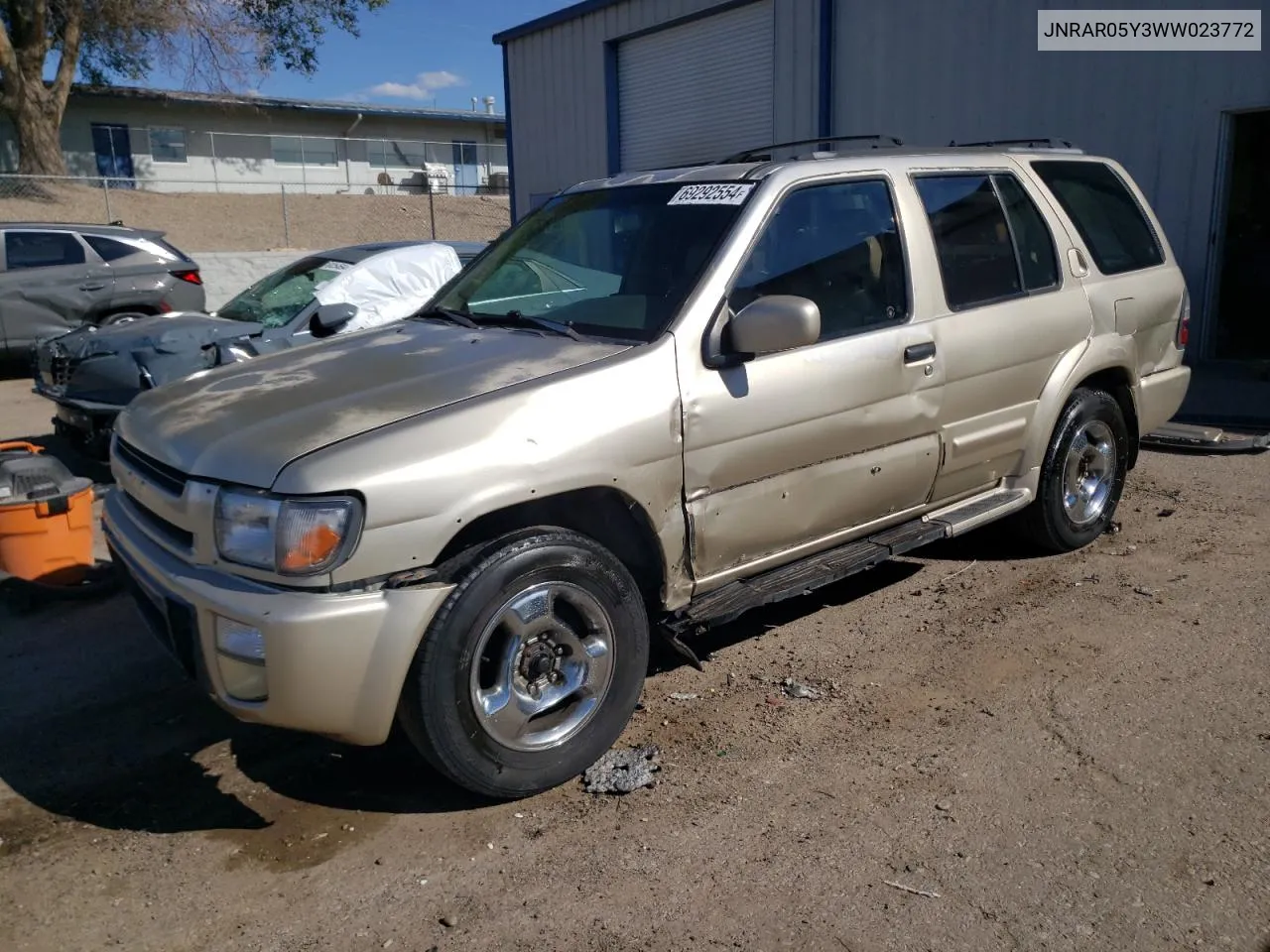 1998 Infiniti Qx4 VIN: JNRAR05Y3WW023772 Lot: 69292554