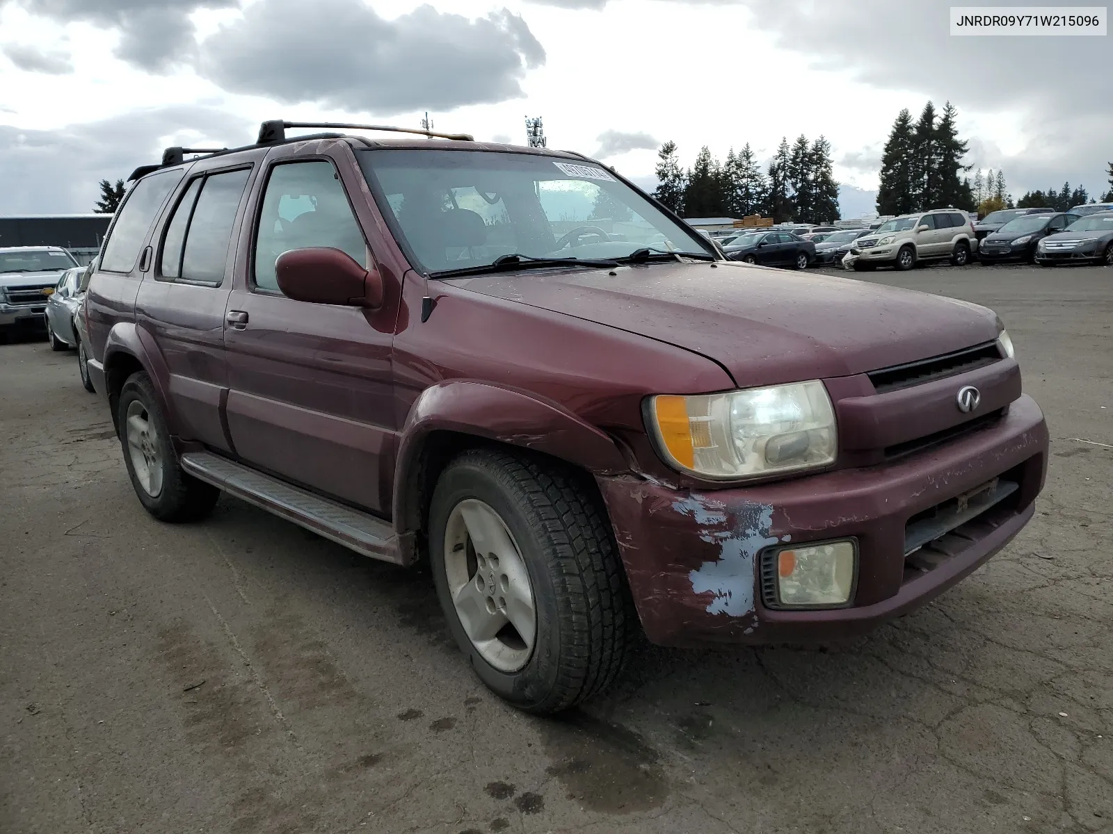 2001 Infiniti Qx4 VIN: JNRDR09Y71W215096 Lot: 49705714