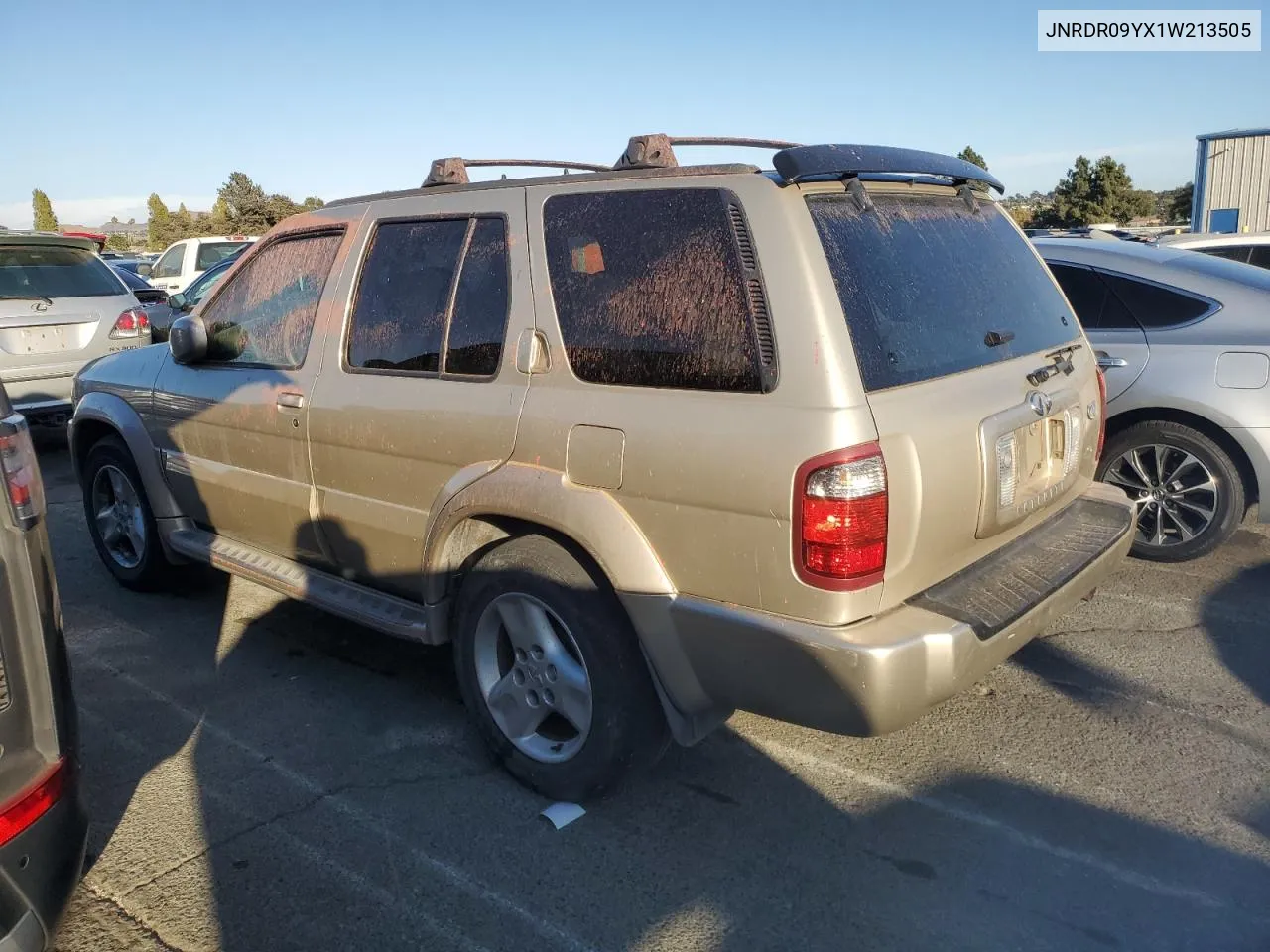 2001 Infiniti Qx4 VIN: JNRDR09YX1W213505 Lot: 71317834