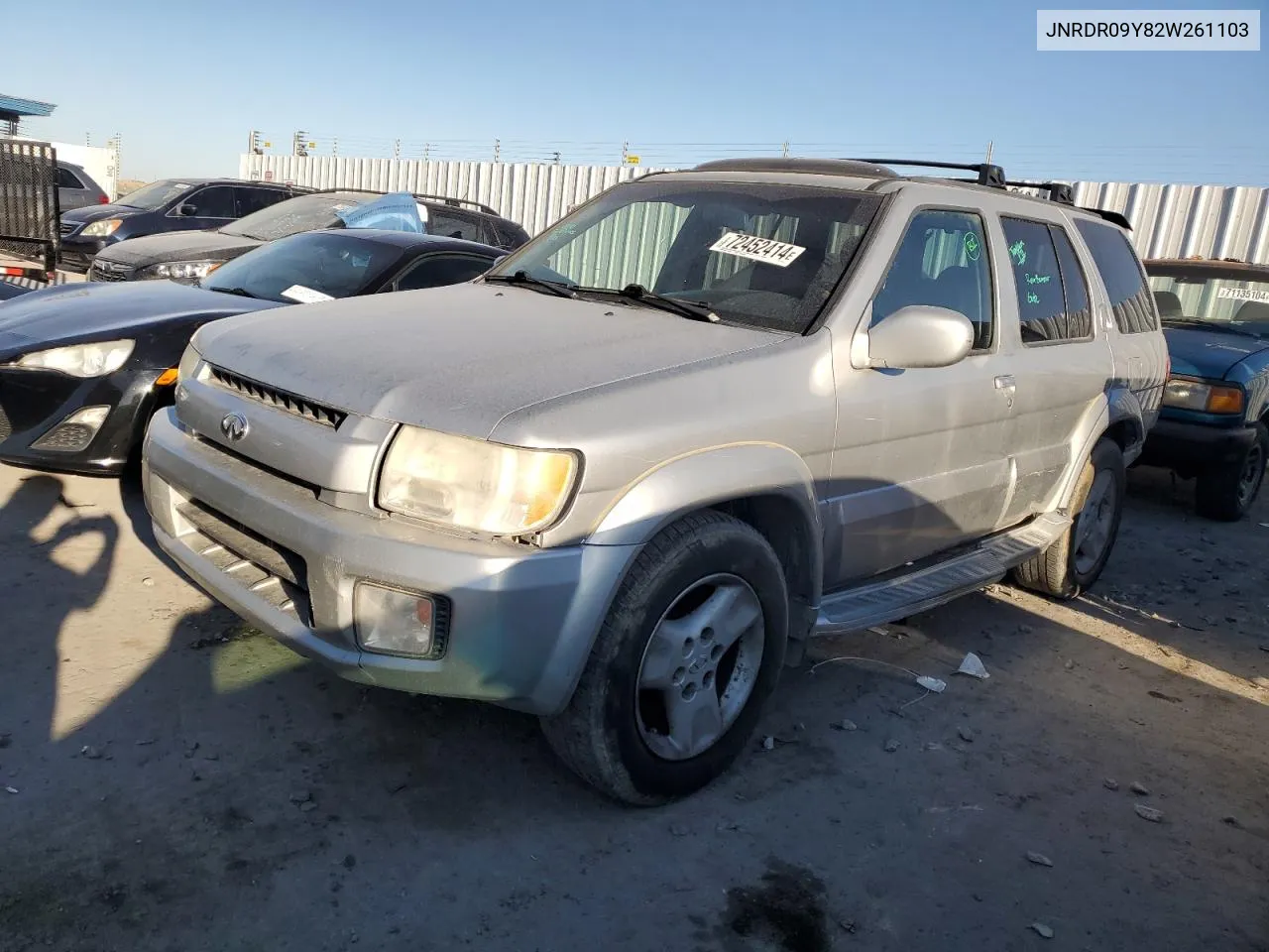 2002 Infiniti Qx4 VIN: JNRDR09Y82W261103 Lot: 72452414