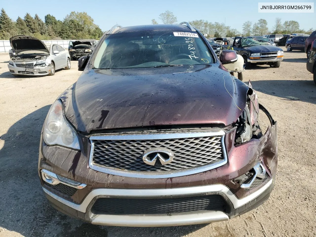 2016 Infiniti Qx50 VIN: JN1BJ0RR1GM266799 Lot: 74802514