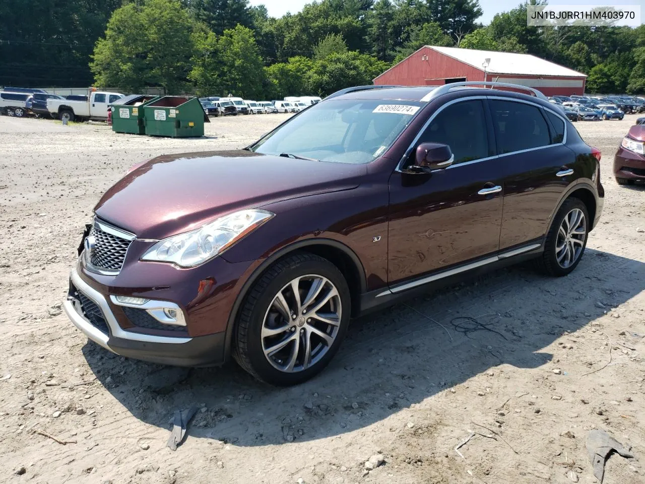 2017 Infiniti Qx50 VIN: JN1BJ0RR1HM403970 Lot: 77878474