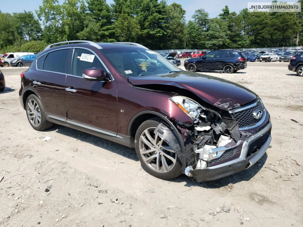 2017 Infiniti Qx50 VIN: JN1BJ0RR1HM403970 Lot: 77878474